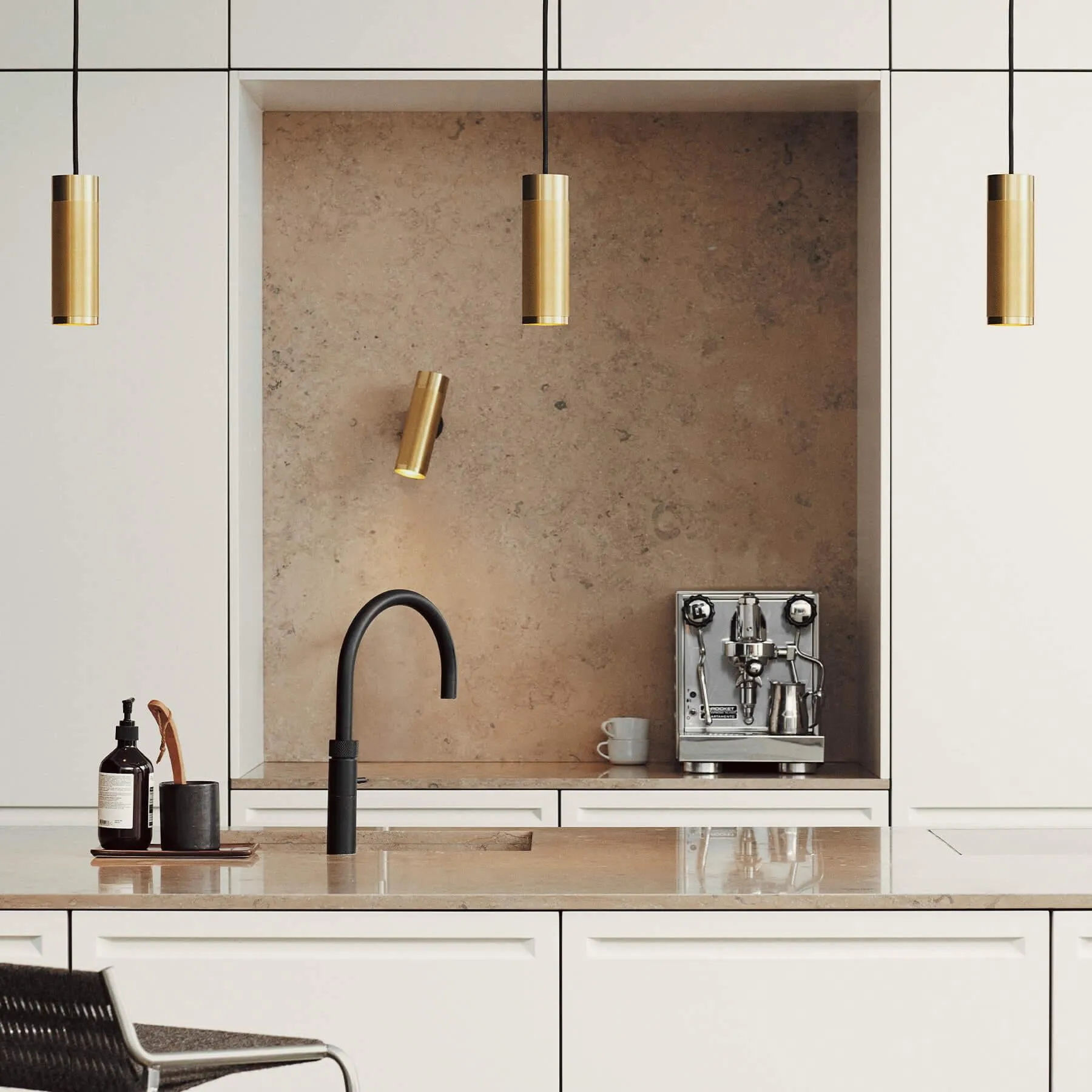 Medium Pendant Light - Brass