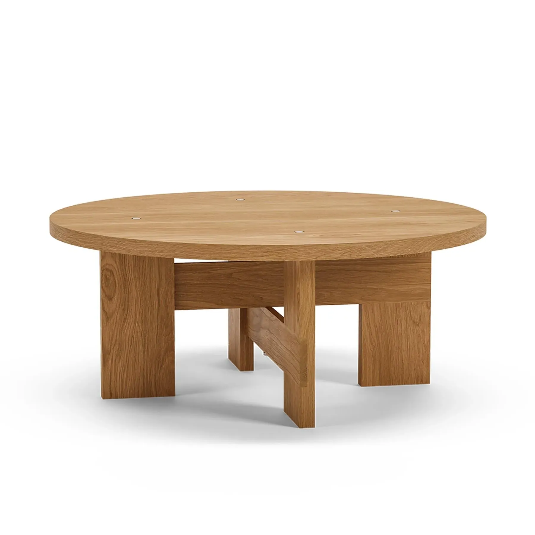 Mio Coffee Table with Steel Details - Oak image