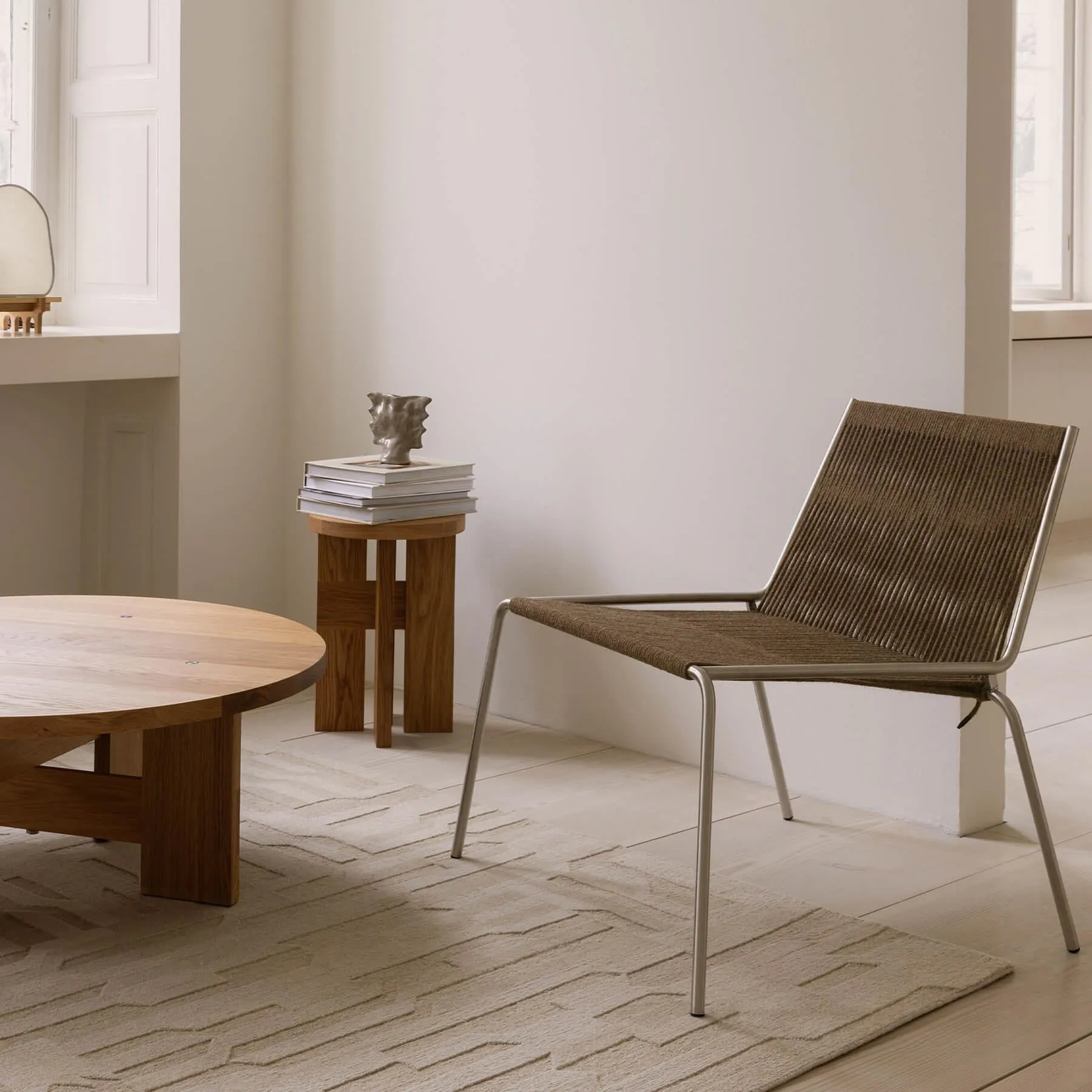 Multi-Purpose Stool & Side Table - Oak, Solid Wood