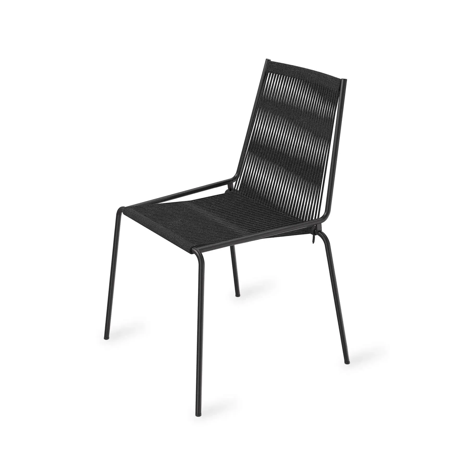 Noel Upholstered Dining Chair - Black Linen