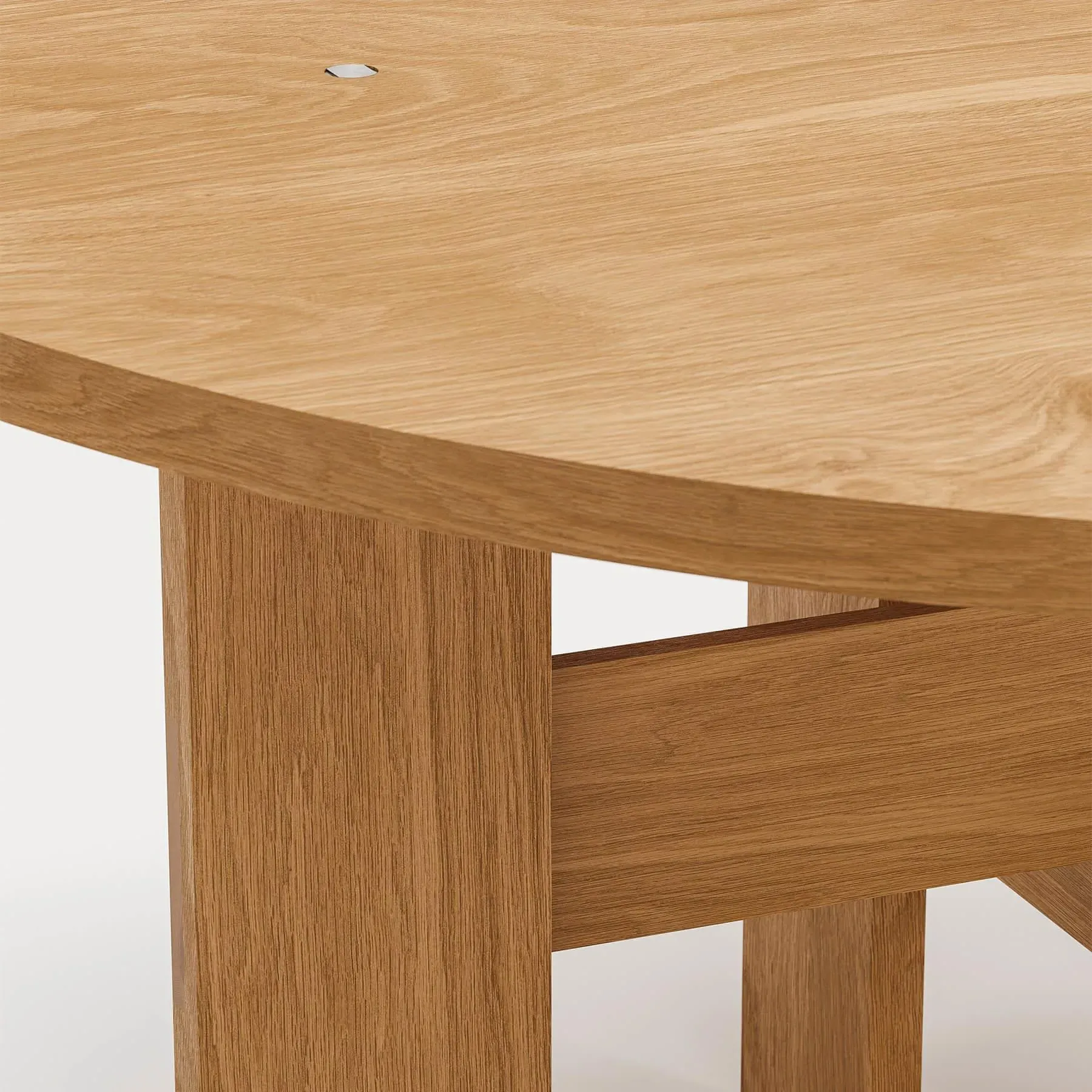 Round Dining Table - Oak, Solid Wood