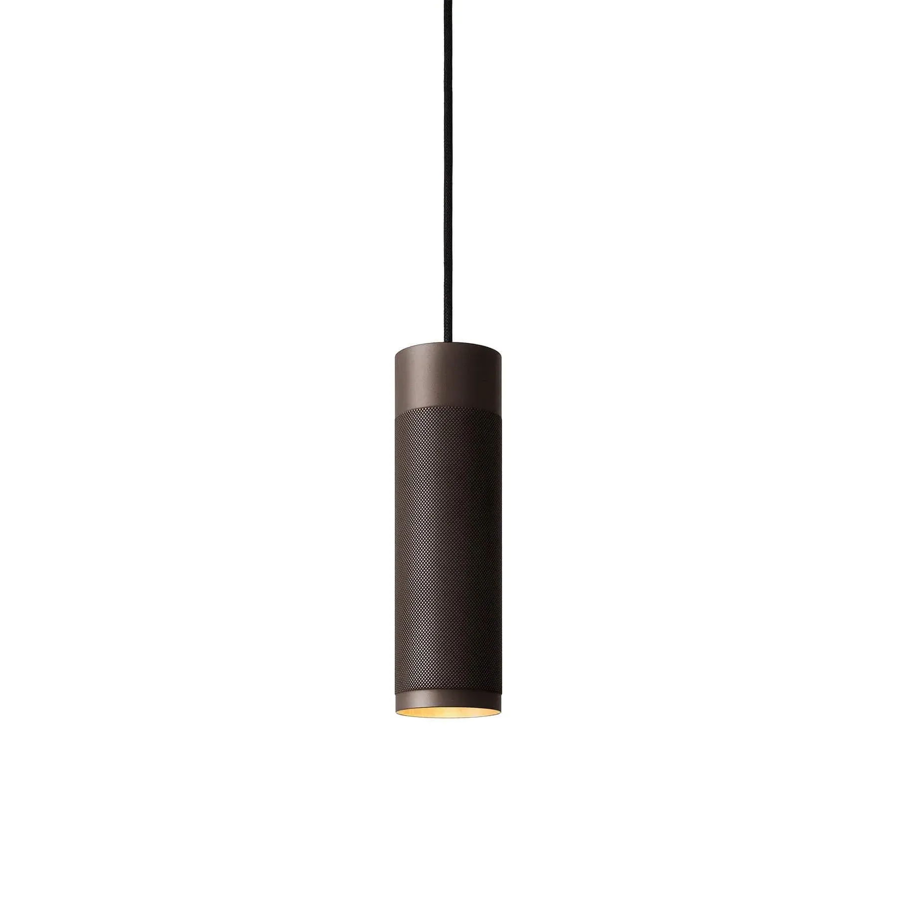Small Pendant Light - Browned Brass