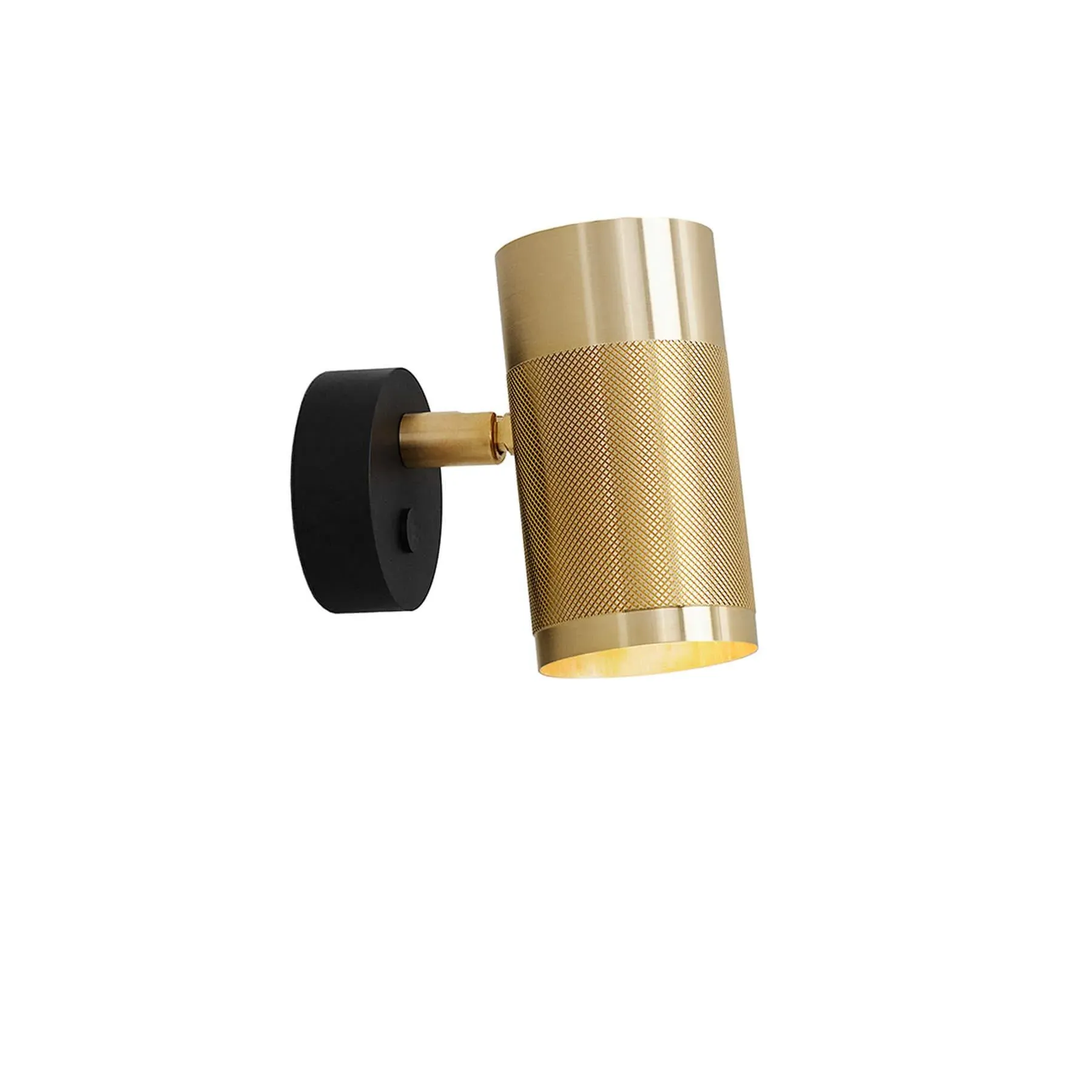 Small Wall Light with Downlight - Brass image