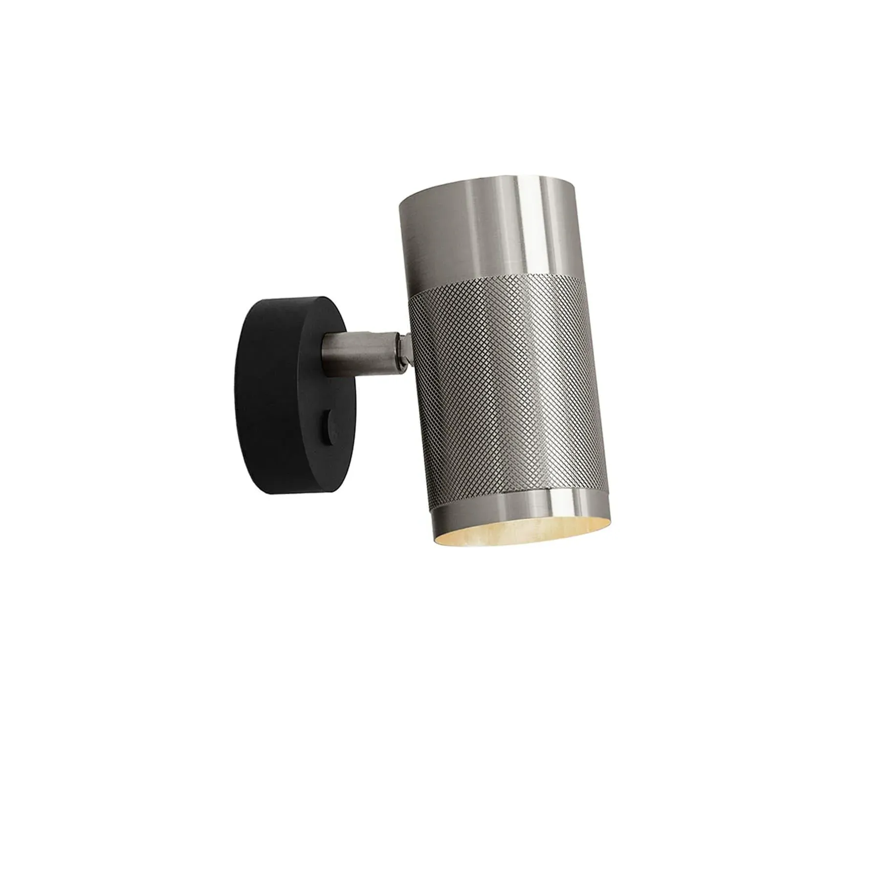 Small Wall Light with Downlight - Nickel Brass