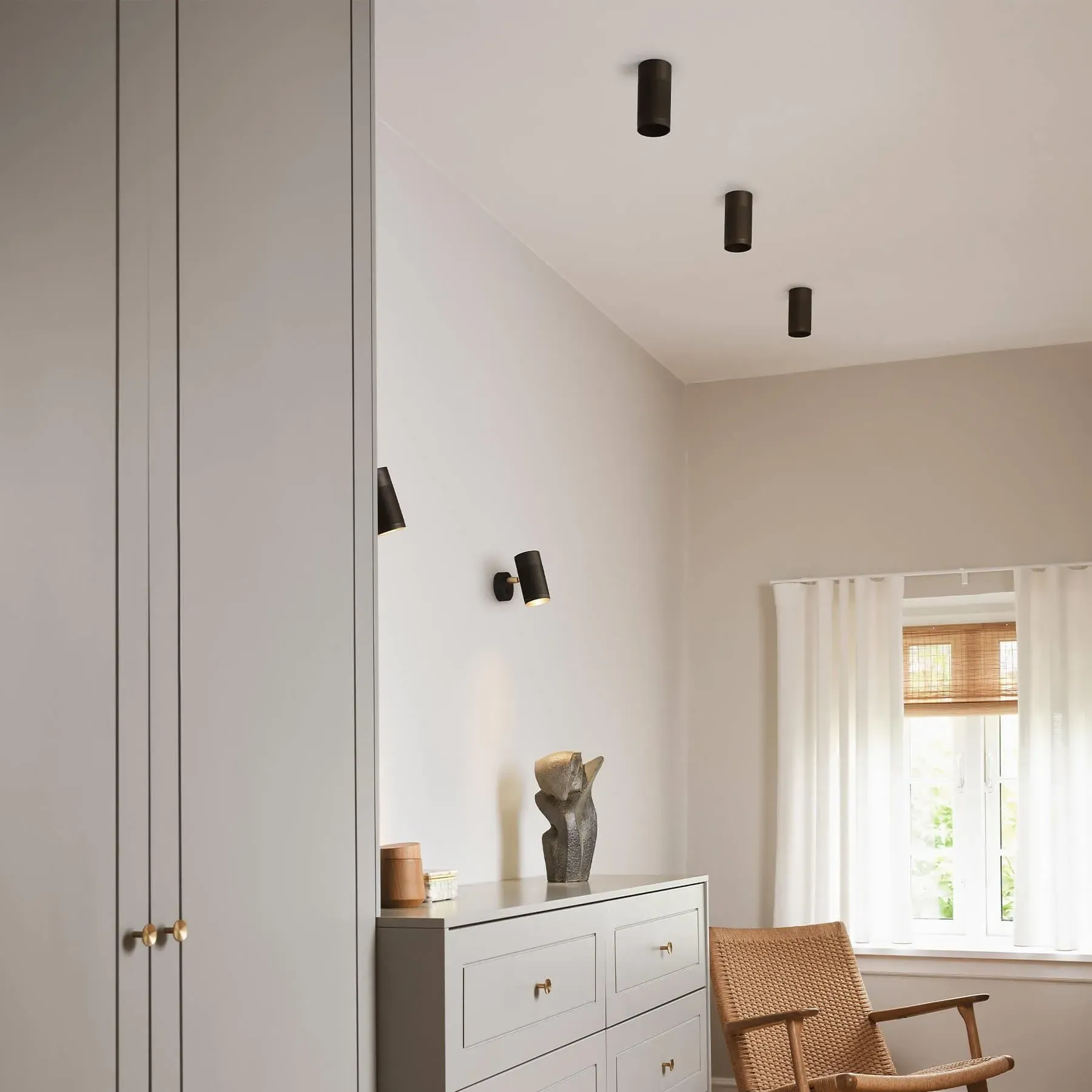 Surface Ceiling Light - Nickel, Solid Brass