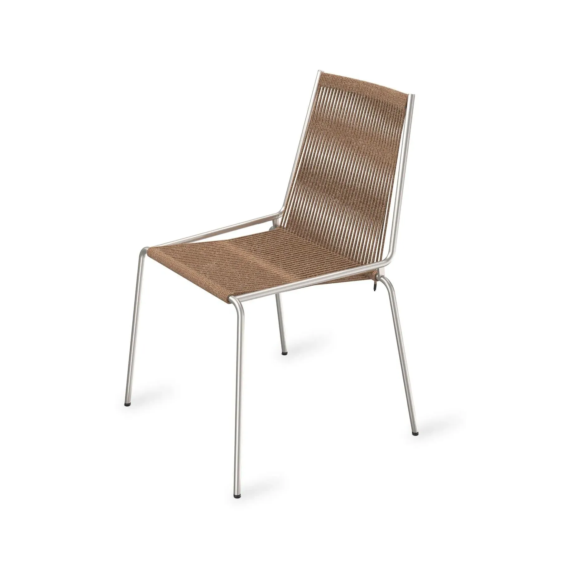 Upholstered Dining Chair - Brown, Wool