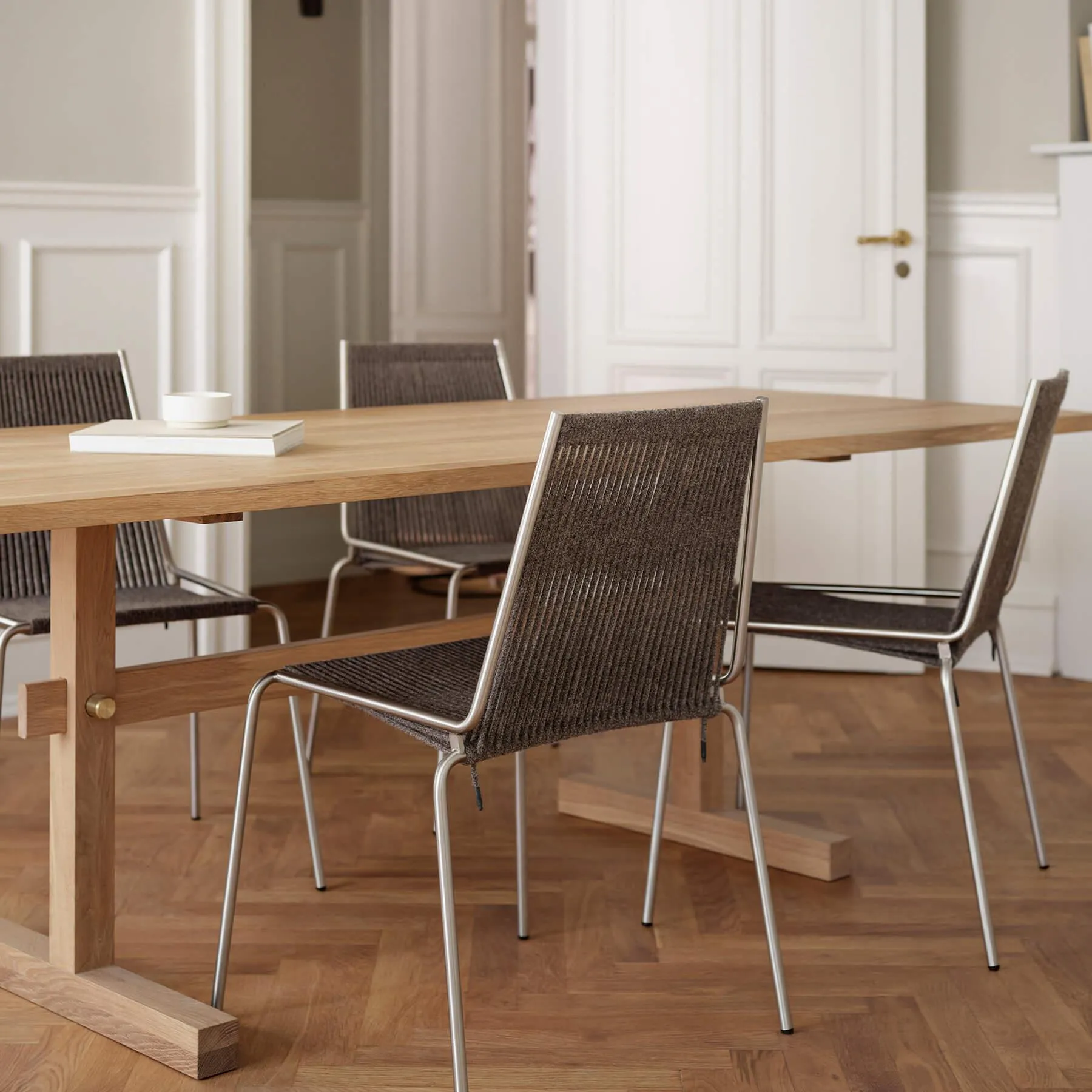 Upholstered Dining Chair - Nature, Linen