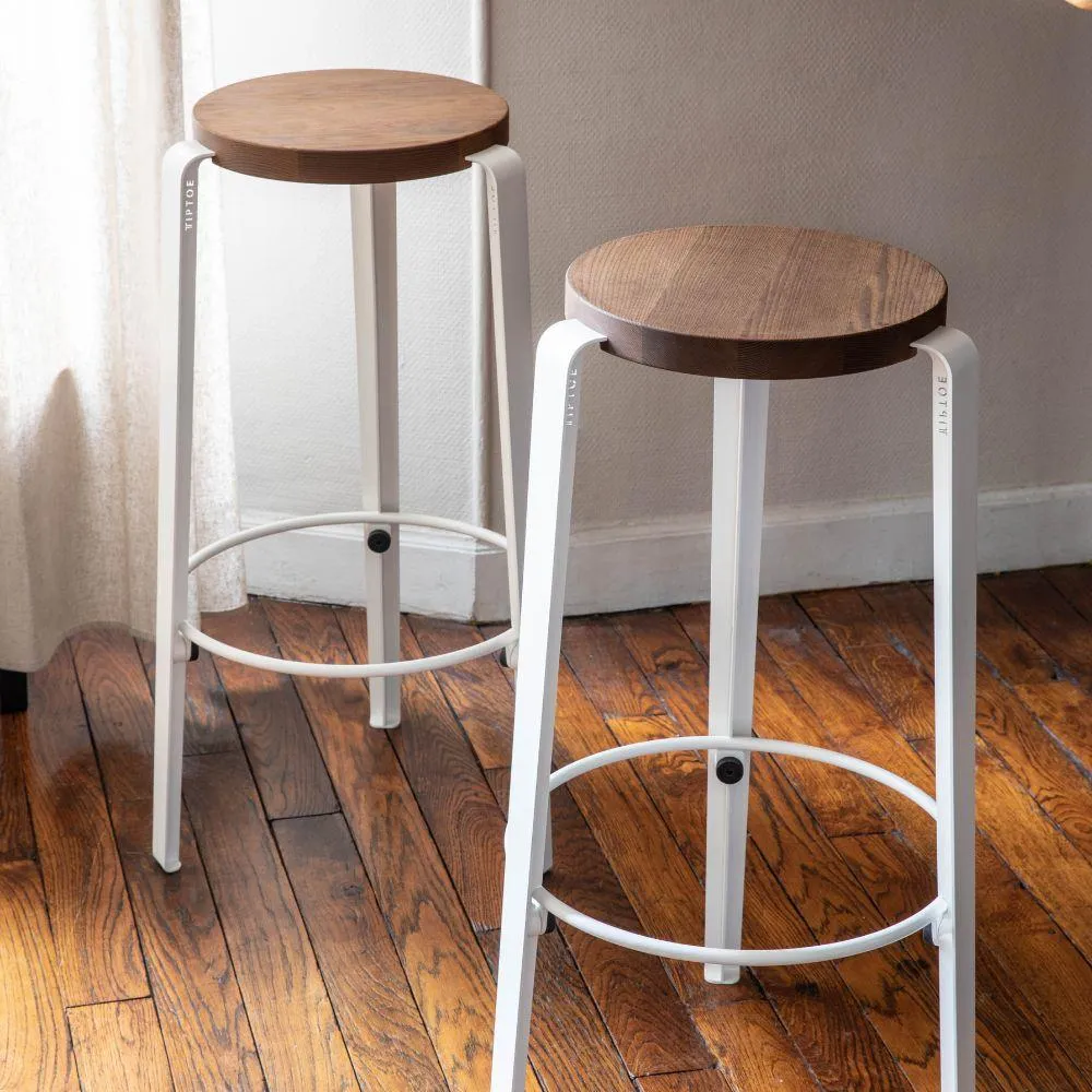 Counter Height Stool - Black, Recycled Plastic