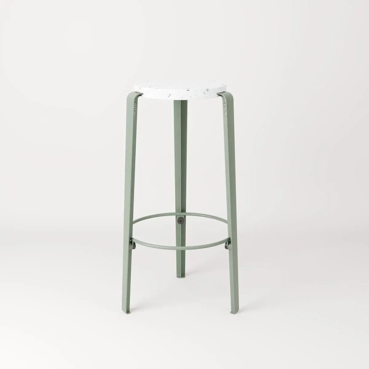 Counter Height Stool - Grey, Recycled Plastic