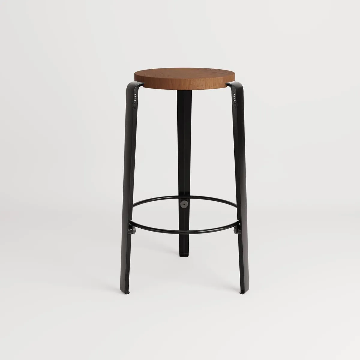 Counter Height Stool Stackable - Black, Oak