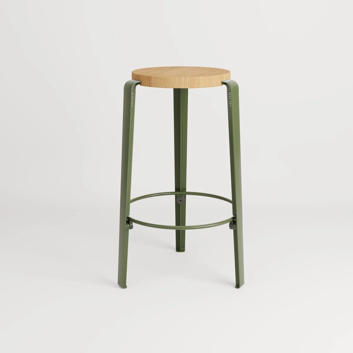 Counter Height Stool Stackable - Green, Oak