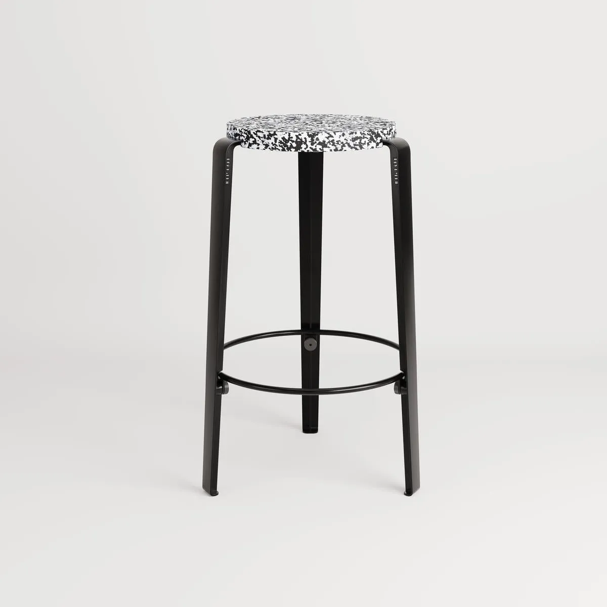 Counter Height Stool Stackable - Green, Steel