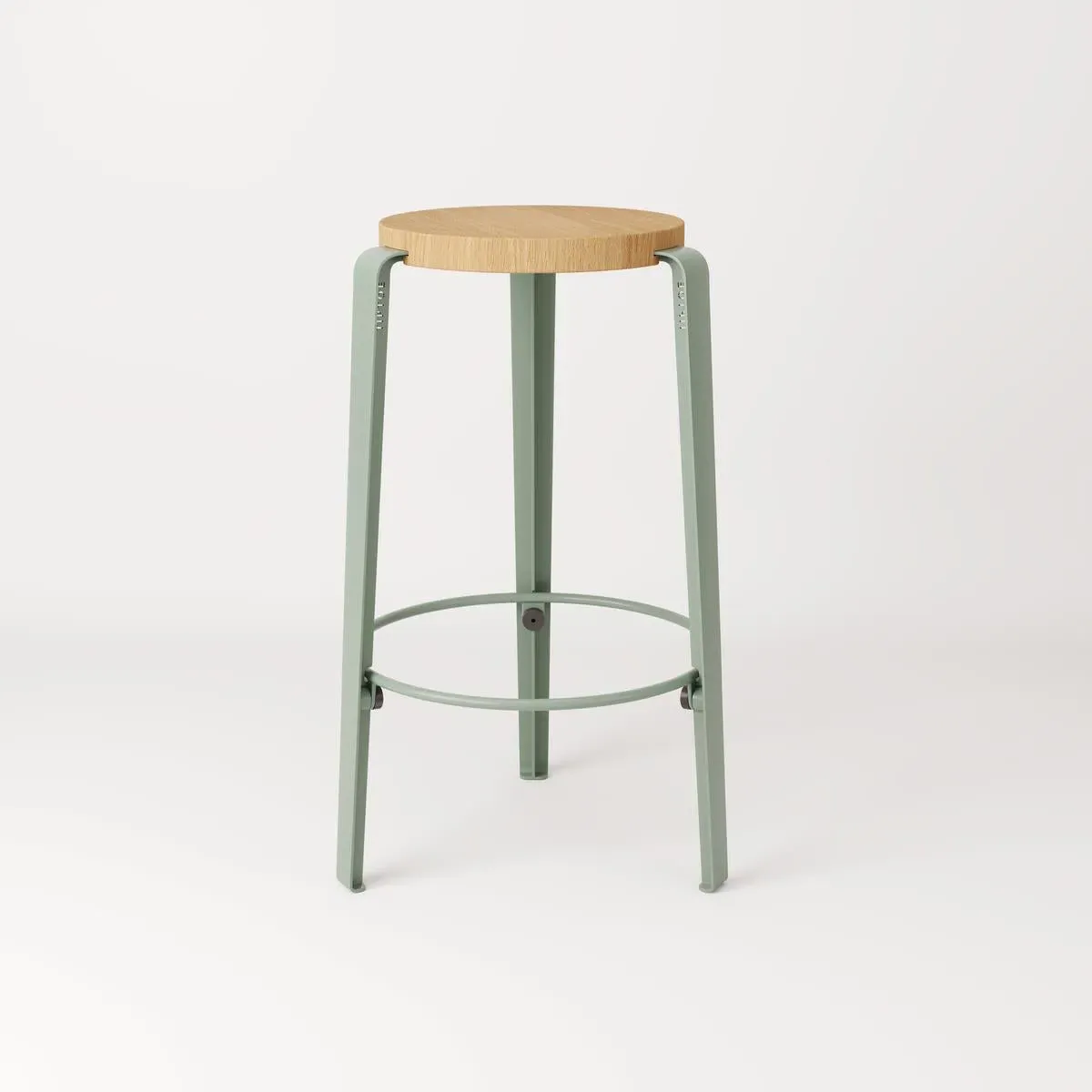 Counter Height Stool Stackable - Grey, Oak