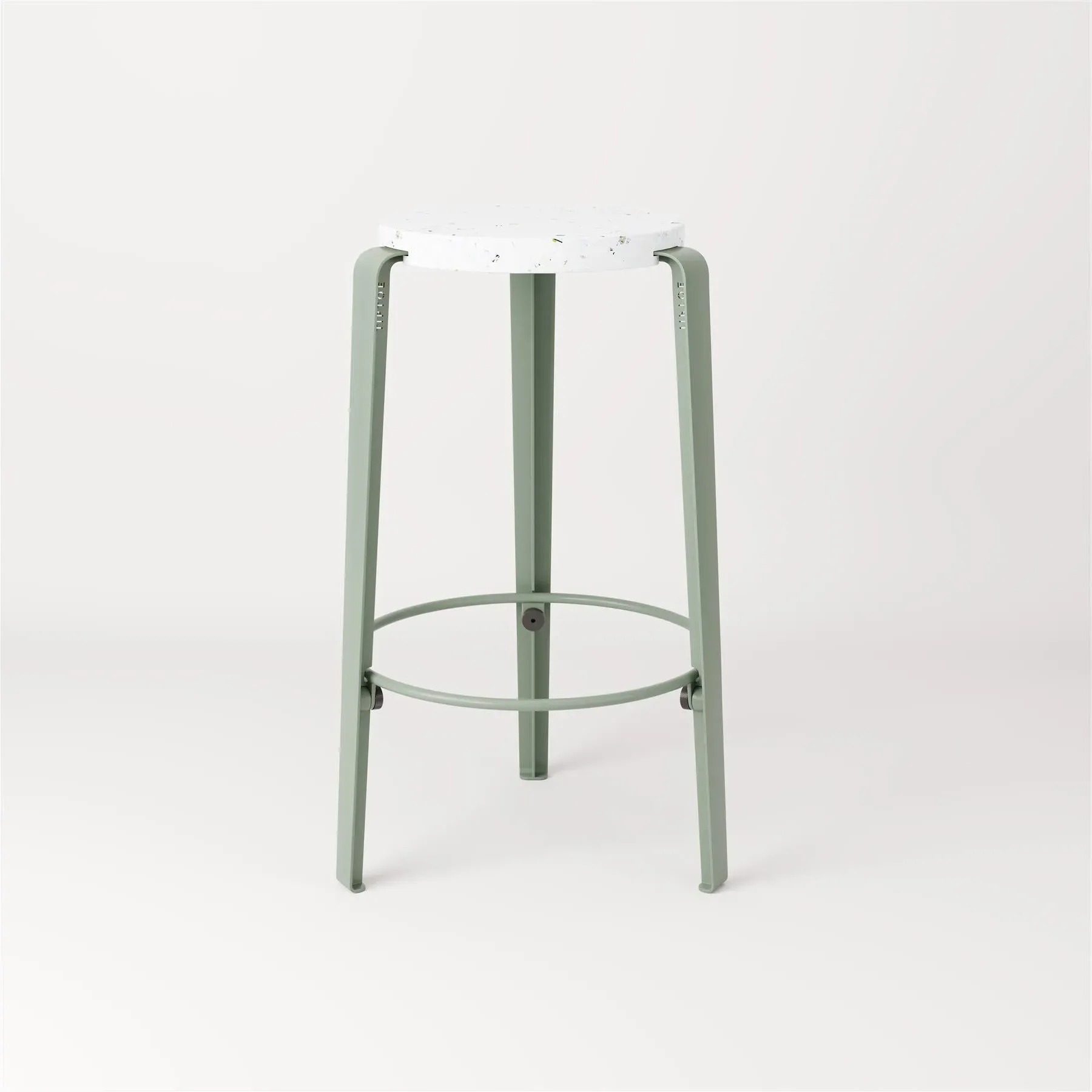 Counter Height Stool Stackable - White, Steel