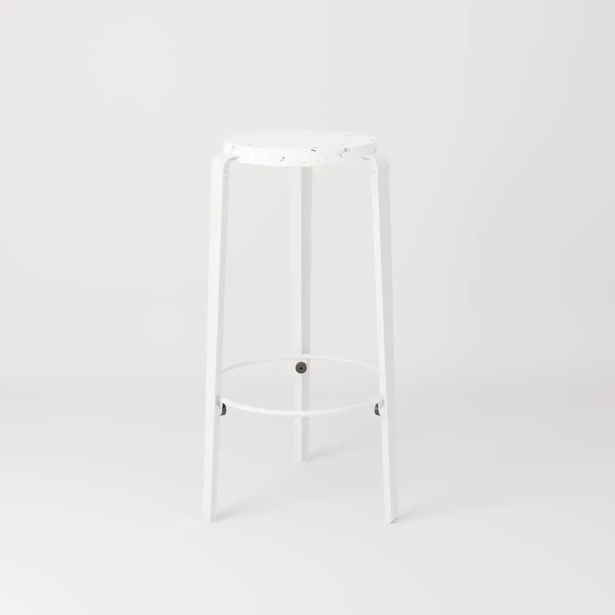 Counter Height Stool - White, Recycled Plastic