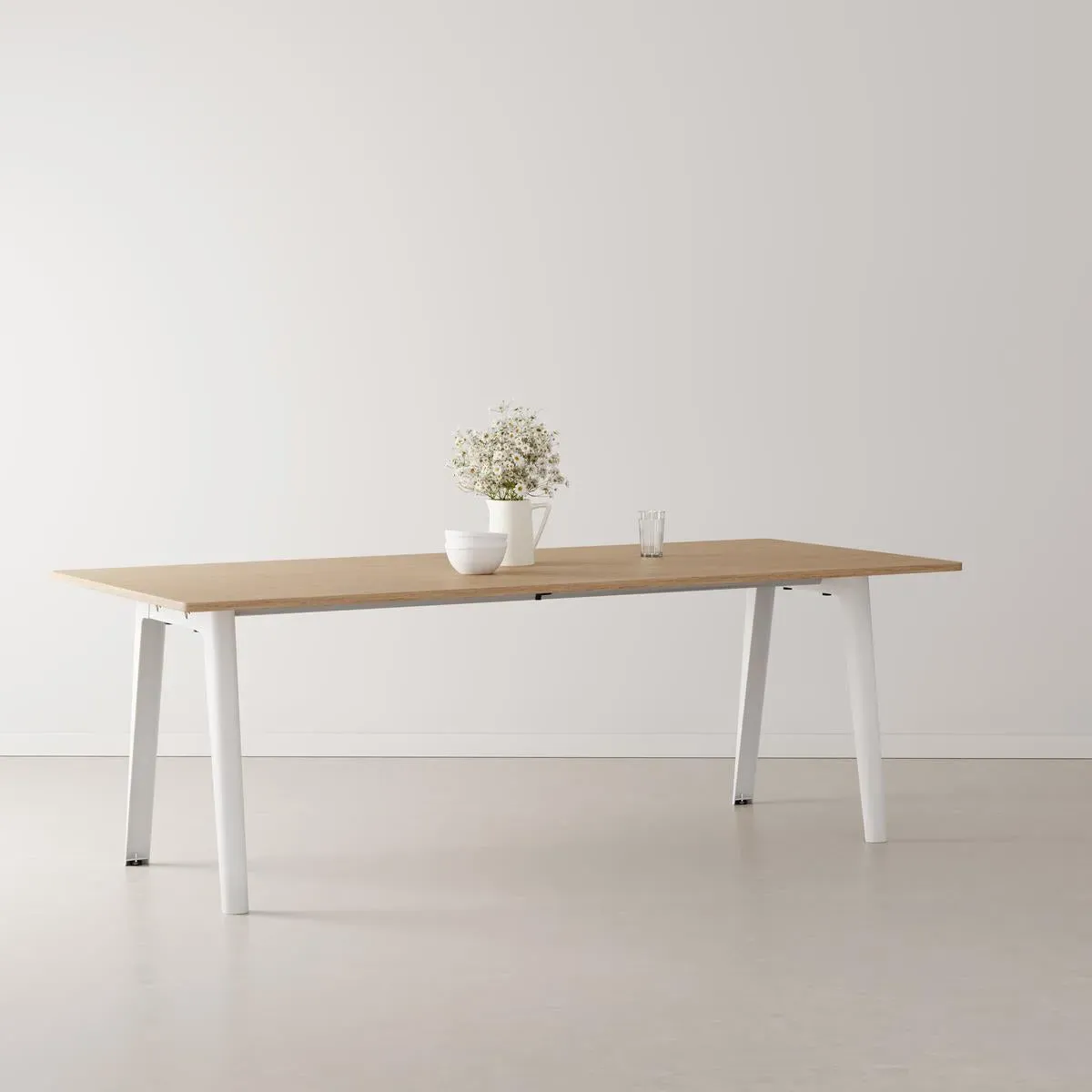 Large Rectangular Dining Table - Black, Wood