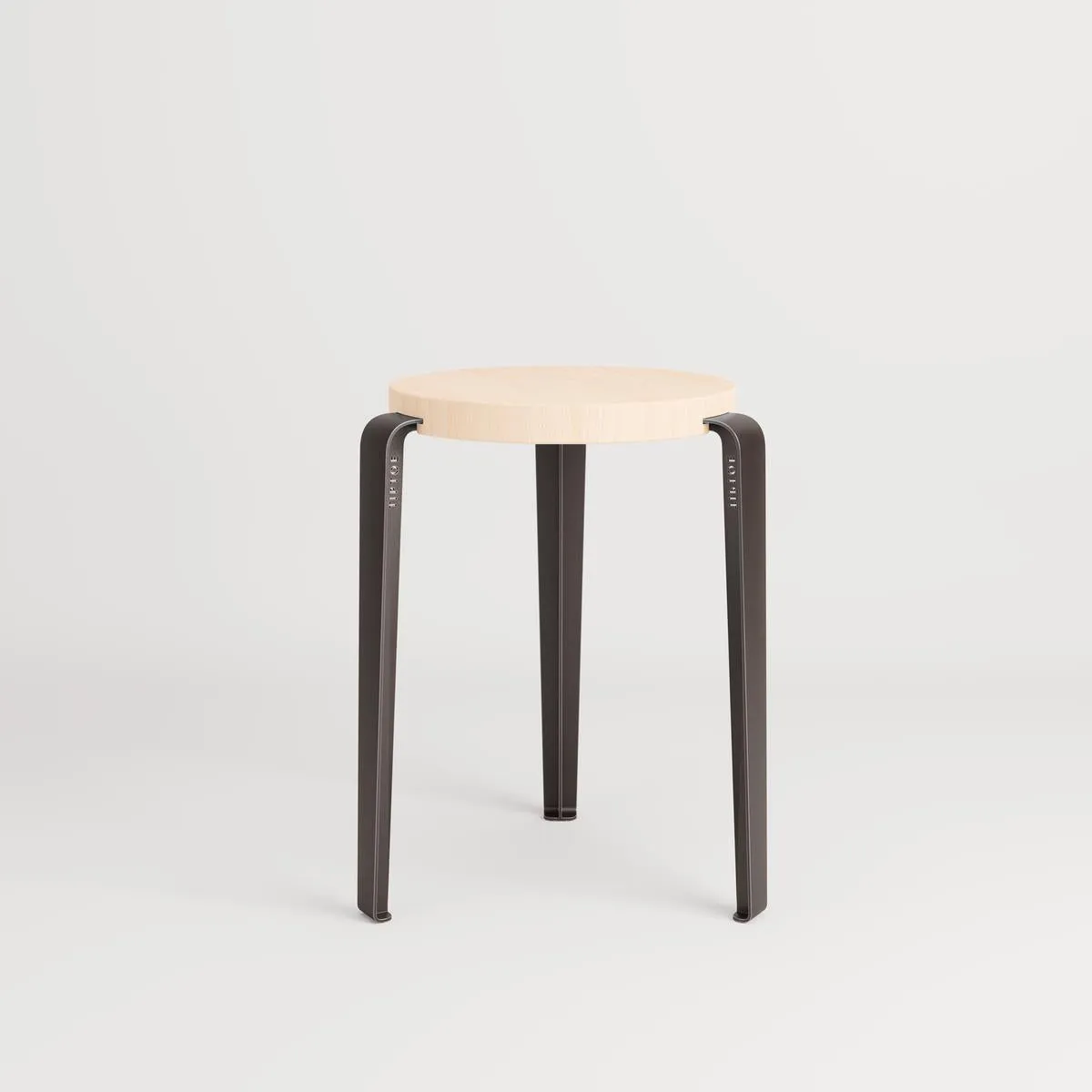 LOU Stool - Dark Varnished, Beech