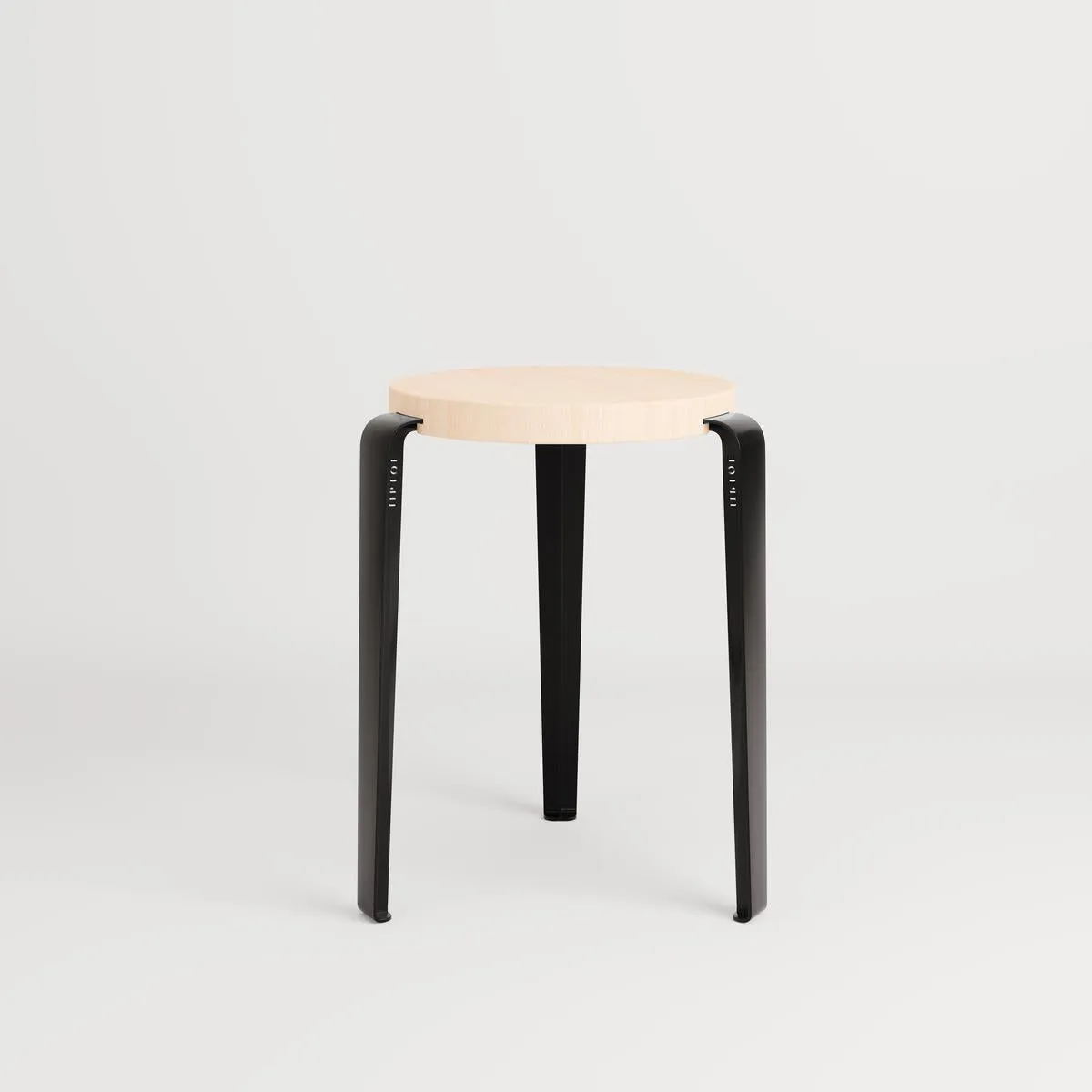 LOU Stool - Graphite Black, Beech