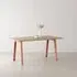 New Rectangular Dining Table - Ash Pink, Recycled Oak