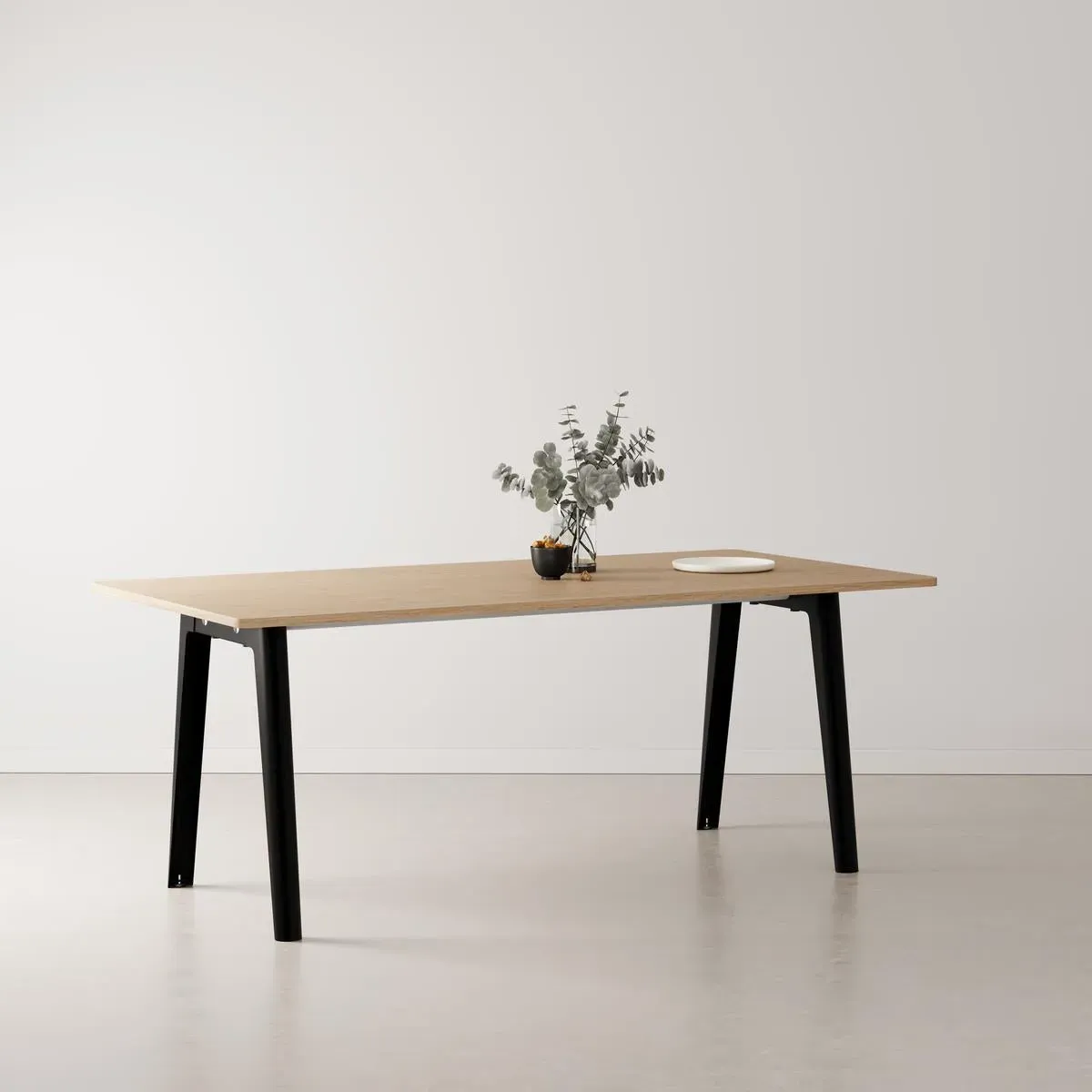 New Rectangular Dining Table - Ash Pink, Recycled Oak