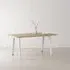 New Rectangular Dining Table - Cloudy White, Recycled Oak