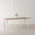 New Rectangular Dining Table - Cloudy White, Recycled Oak
