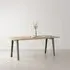 New Rectangular Dining Table - Eucalyptus Grey, Recycled Oak