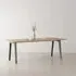 New Rectangular Dining Table - Eucalyptus Grey, Recycled Oak