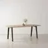New Rectangular Dining Table - Rosemary Green, Recycled Oak