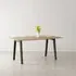 New Rectangular Dining Table - Rosemary Green, Recycled Oak