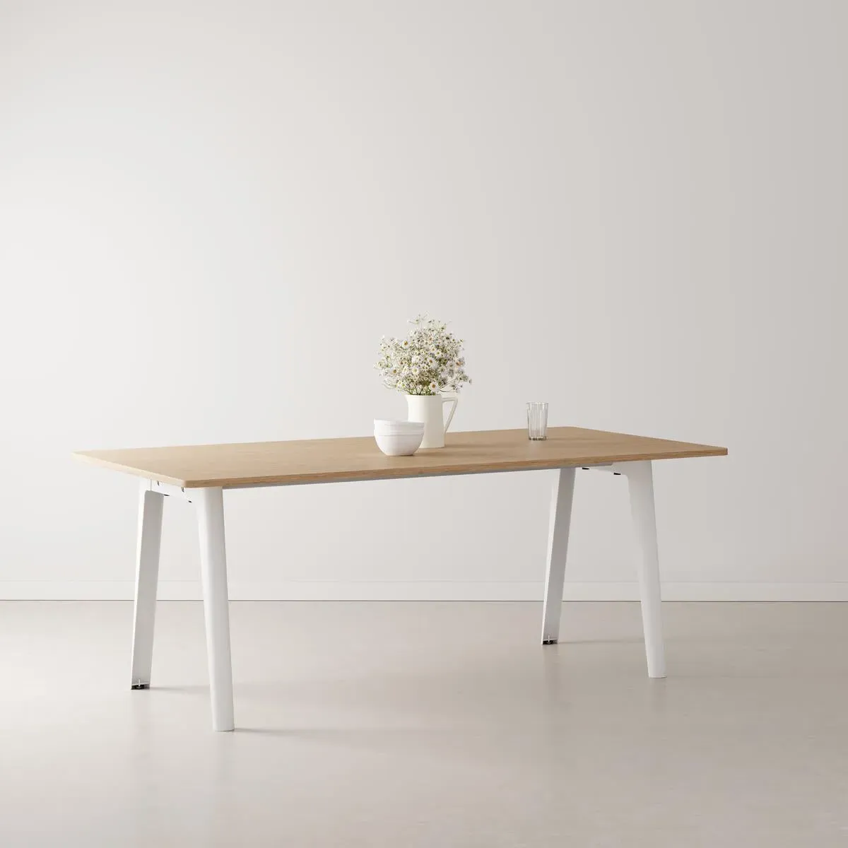 Rectangular Dining Table - White, Wood