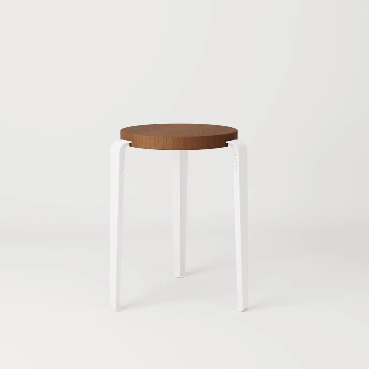 Stackable Stool with Wooden Seat - Green, Oak
