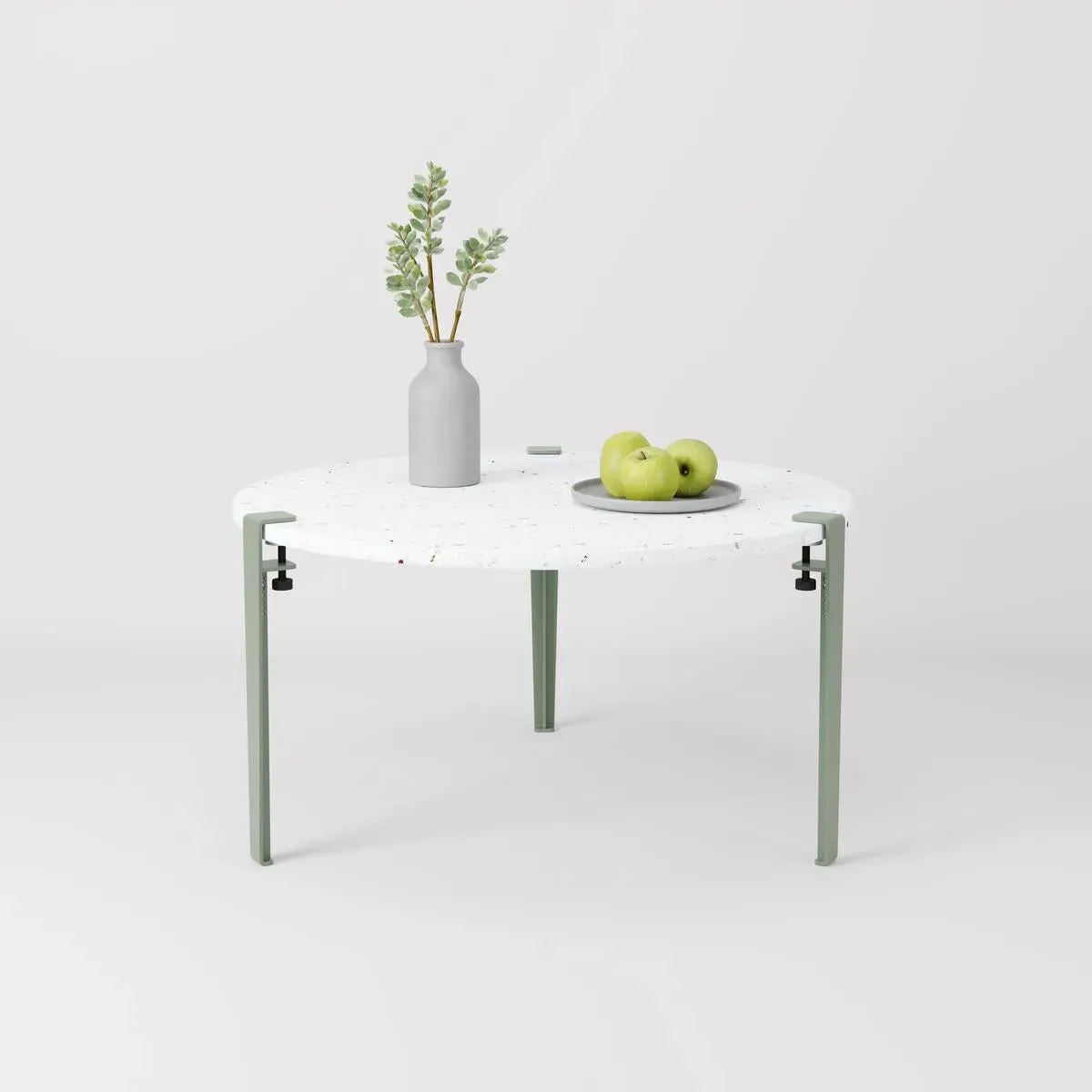 VENEZIA Round Coffee Table - Green, Recycled Plastic