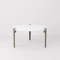 VENEZIA Round Coffee Table - Green, Recycled Plastic