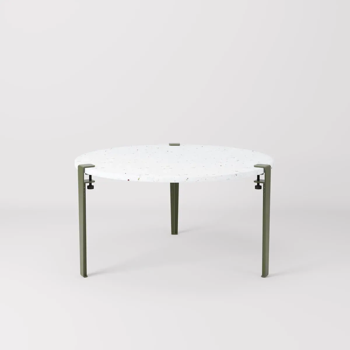 VENEZIA Round Coffee Table - Green, Recycled Plastic