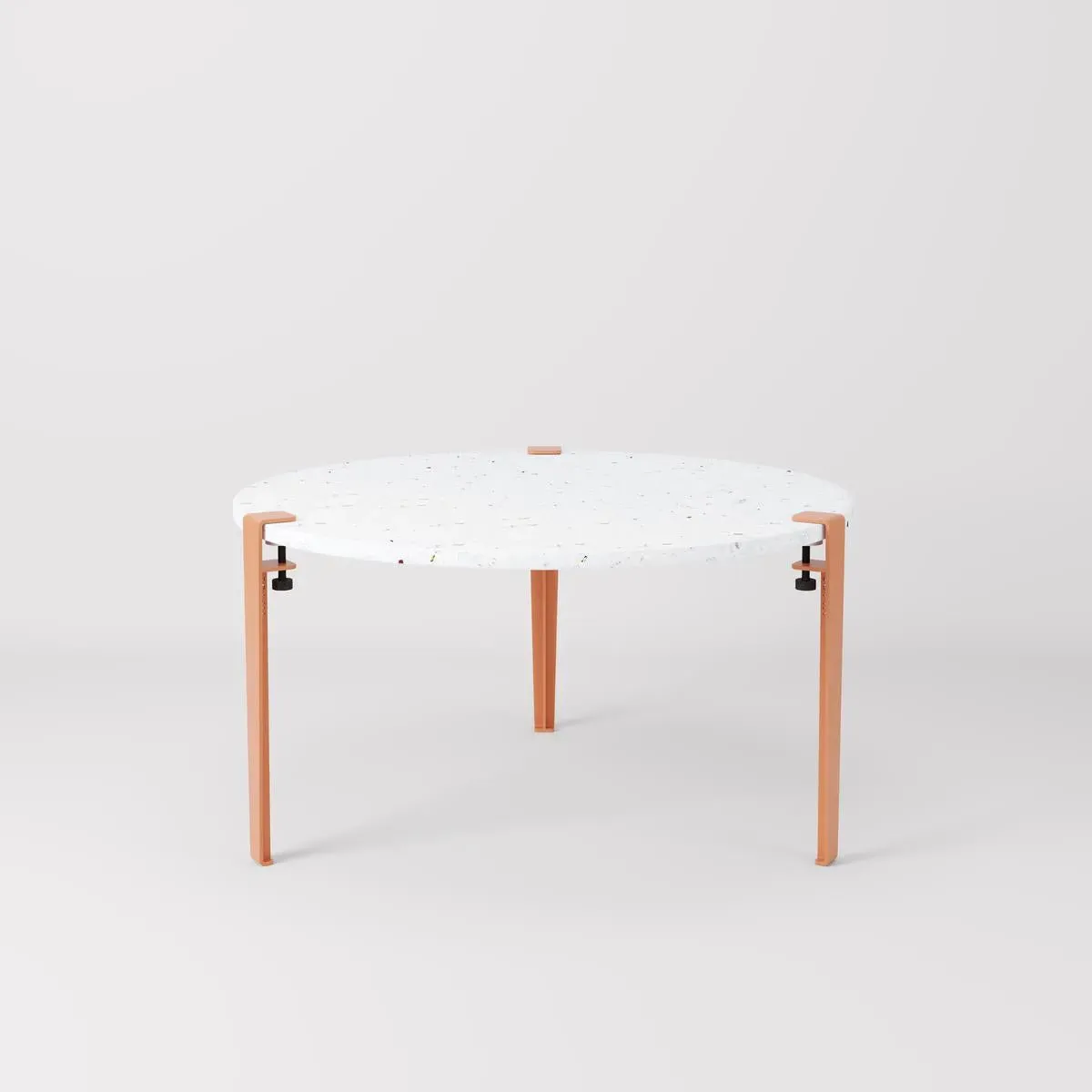 VENEZIA Round Coffee Table - Pink, Recycled Plastic