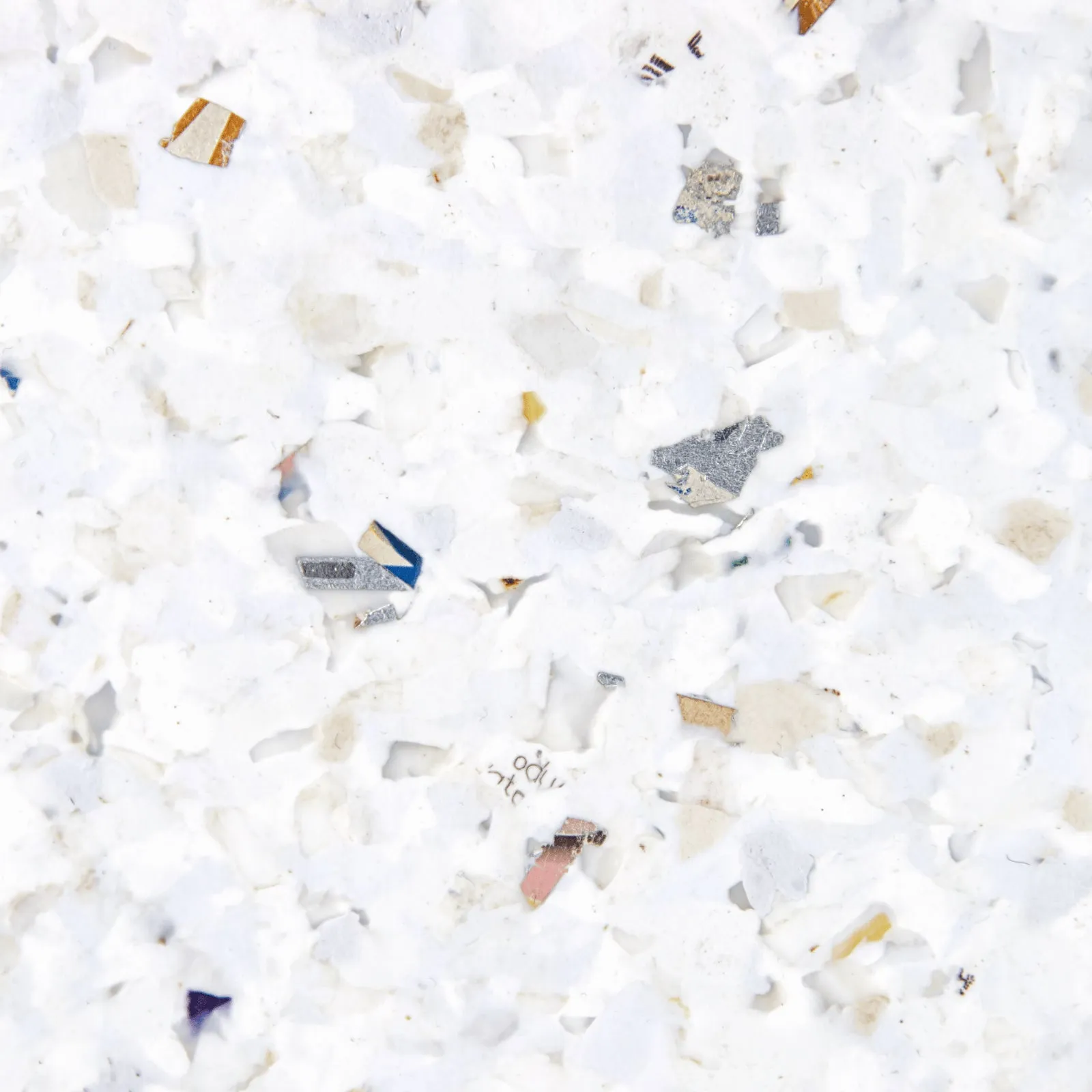 VENEZIA Round Coffee Table Top - White, Recycled Plastic