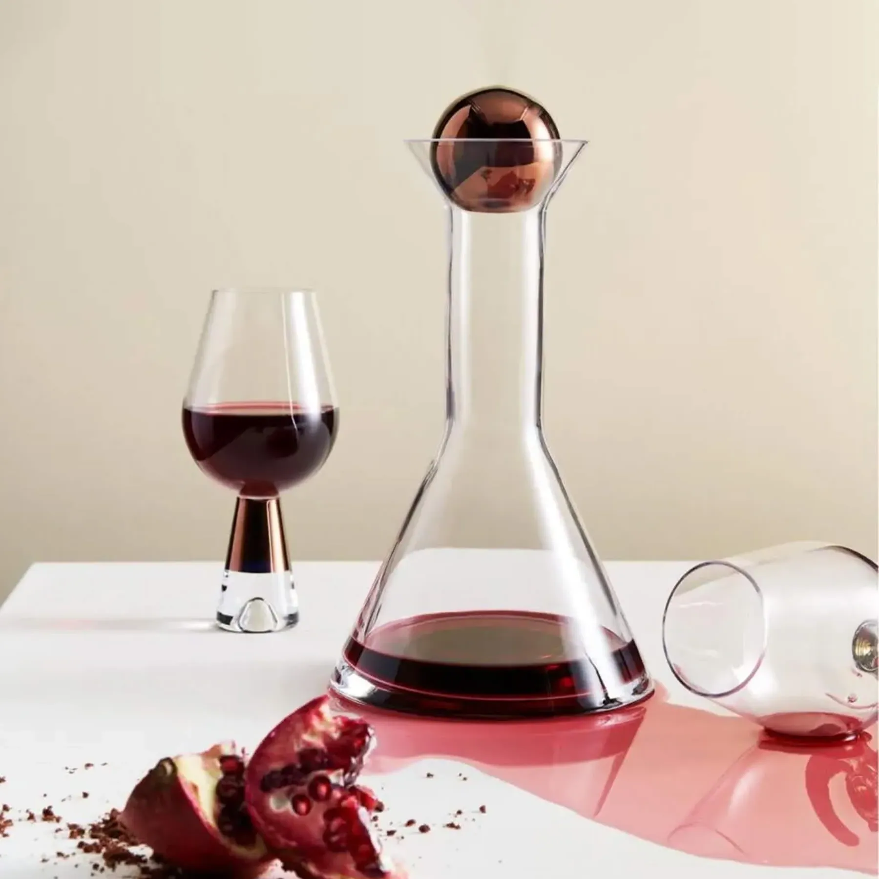 6-Piece Wine Glass Set - Copper, Glass