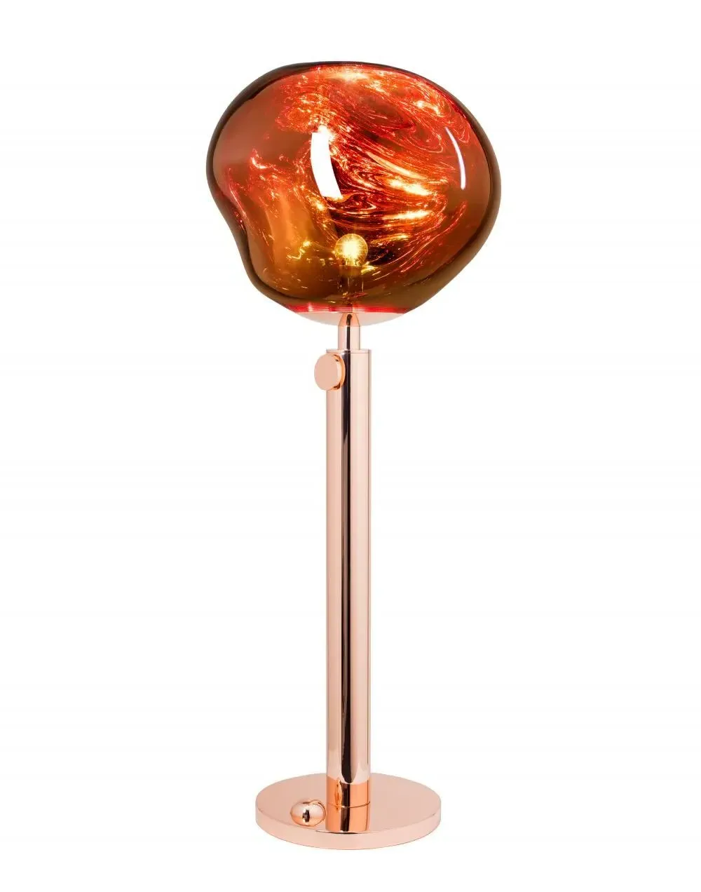 Adjustable Floor Lamp - Copper, Glass image