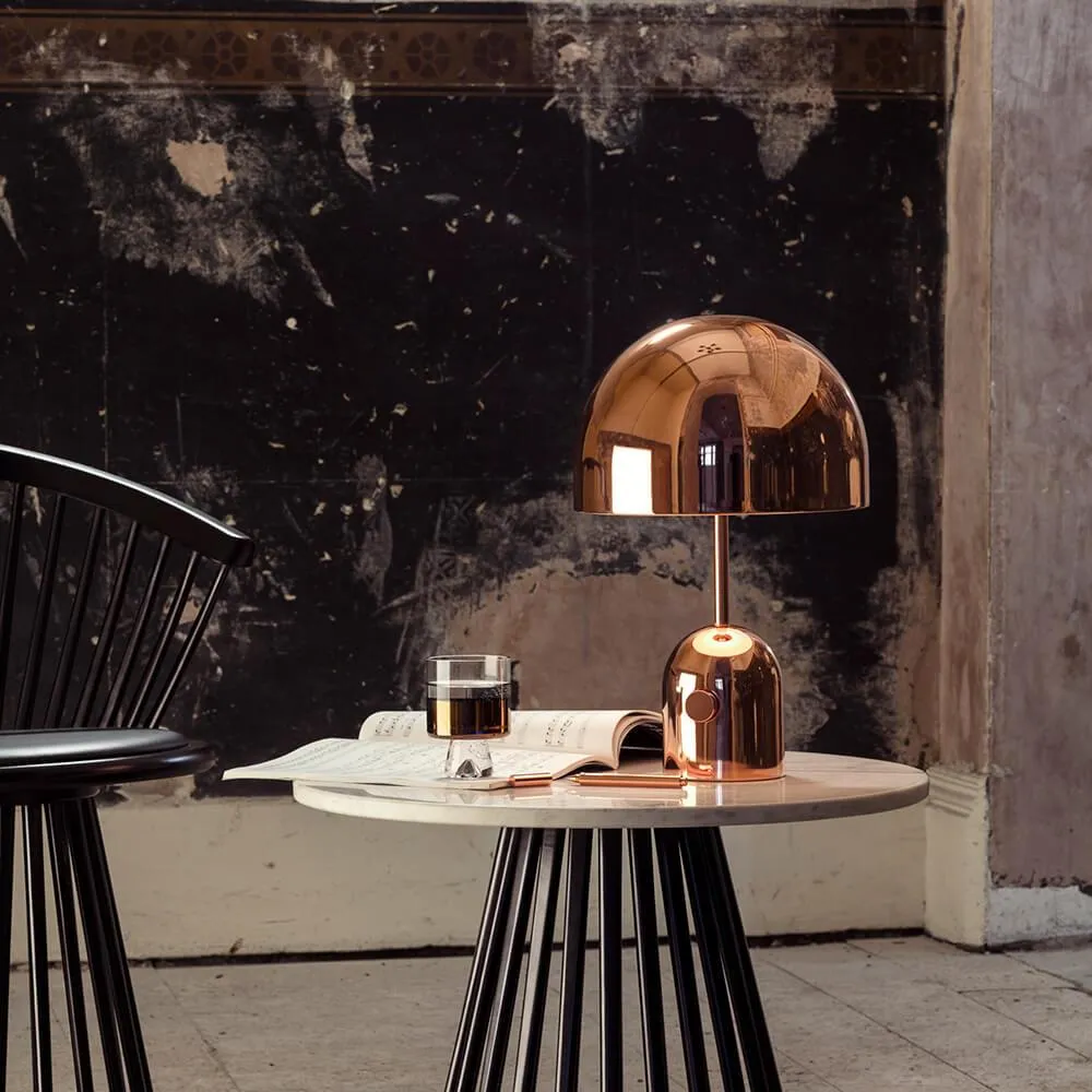 Bell Table Lamp with Dimmer - Copper, Steel