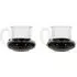 Bump Tea Cups Set of 2 - Black Glass