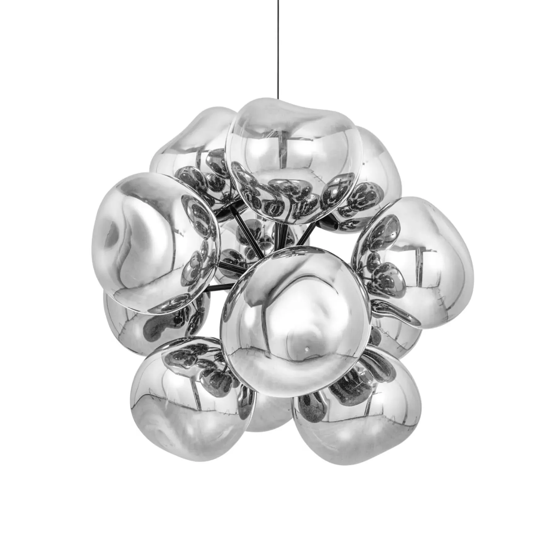 Burst Chandelier with LED - Copper, Glass