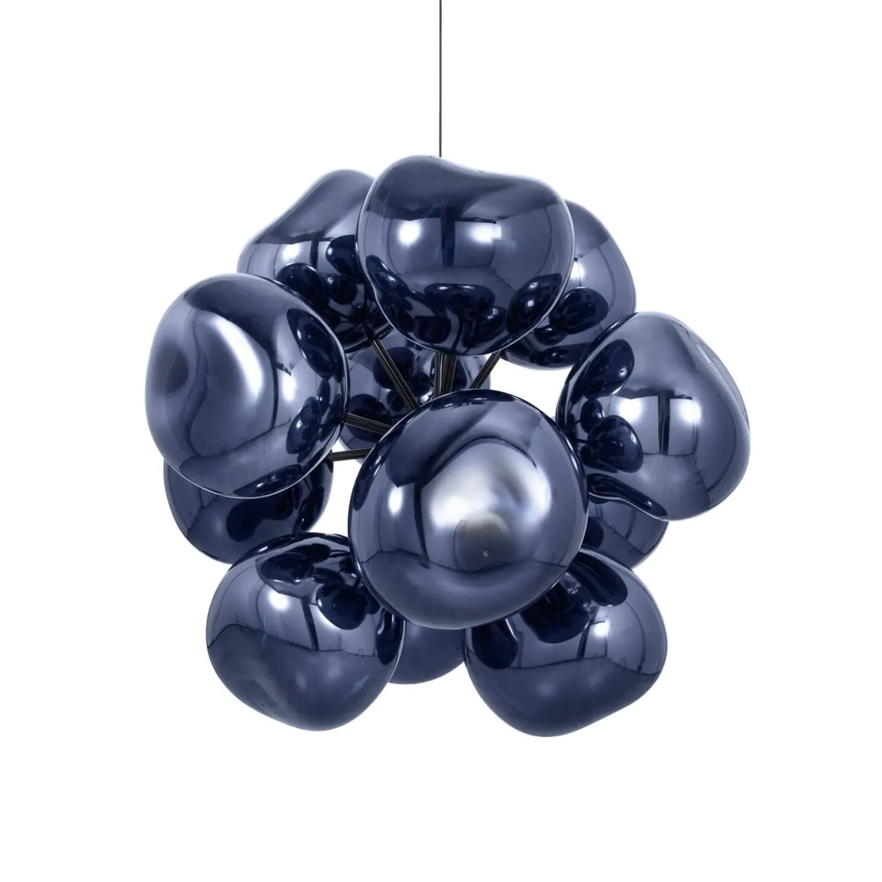 Burst Chandelier with LED - Gold, Glass