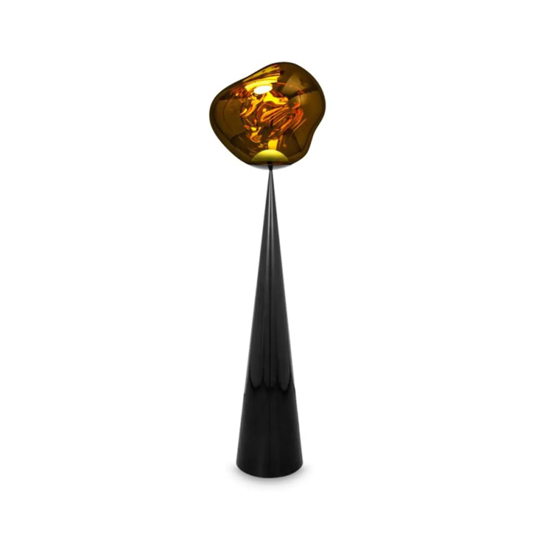 Cone Floor Lamp with LED - Gold, Metal