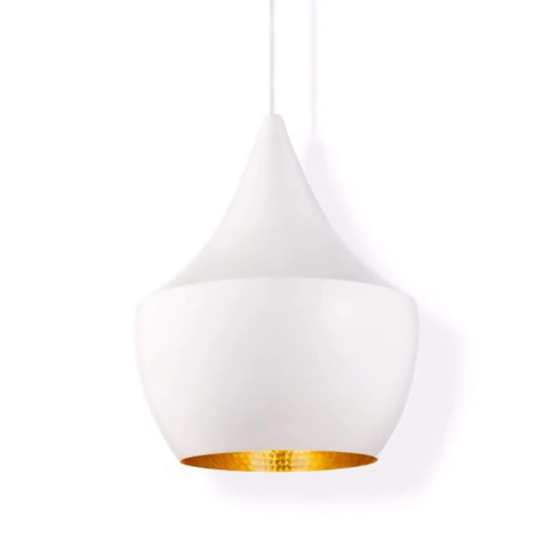 Fat LED Pendant Light - Brushed Brass