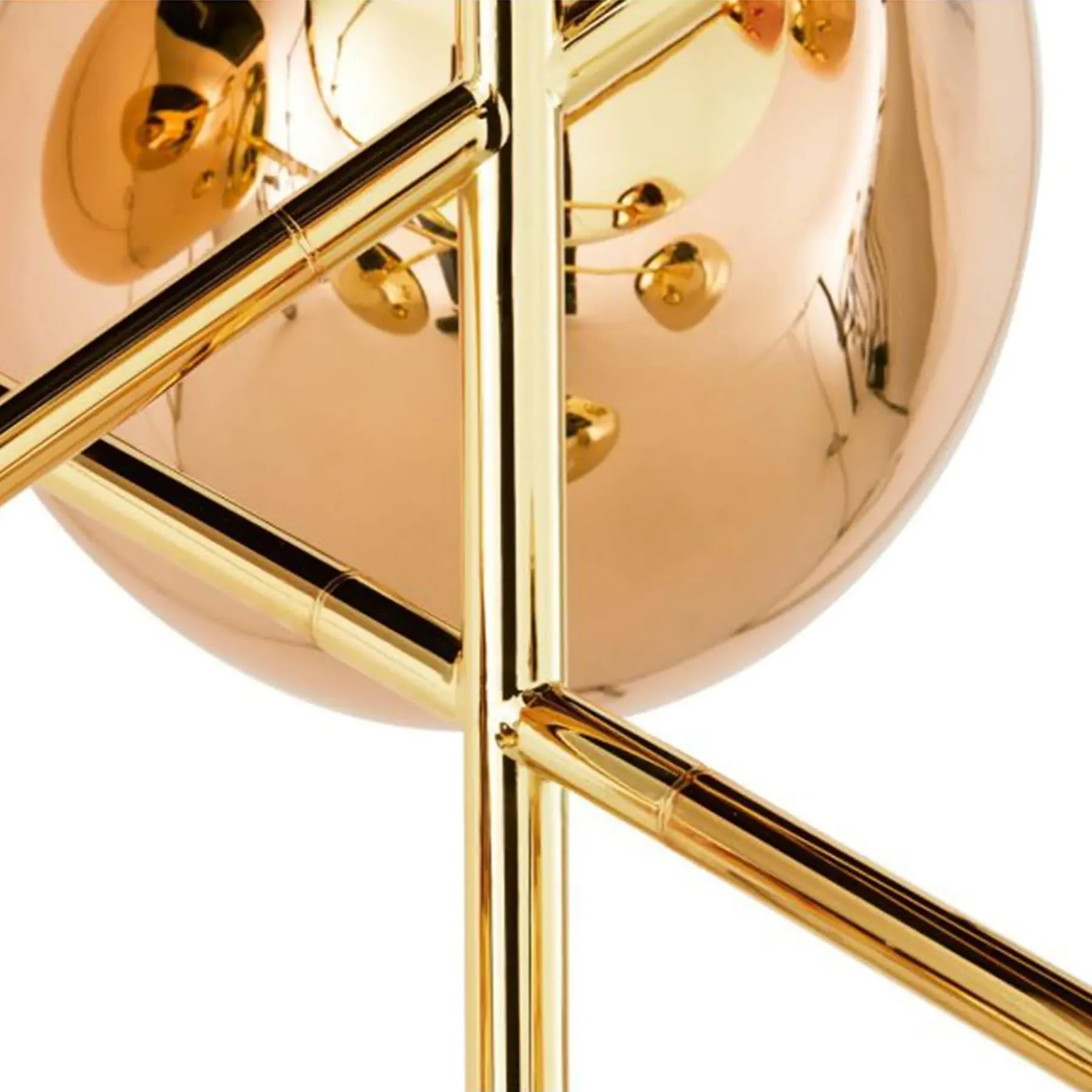 Large LED Chandelier - Gold