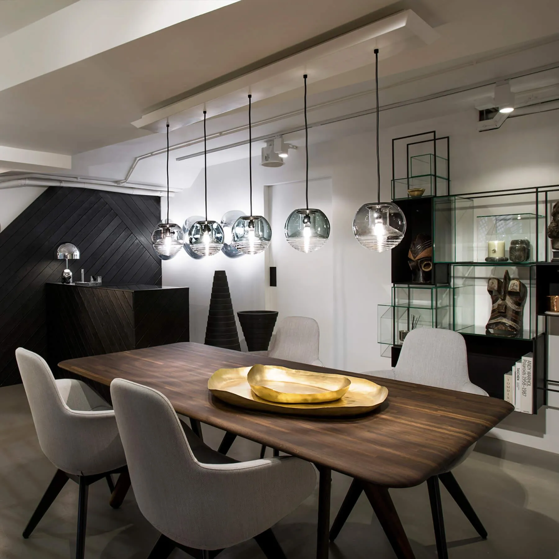 Large Mirror Ball Pendant Light - Gold, Metal