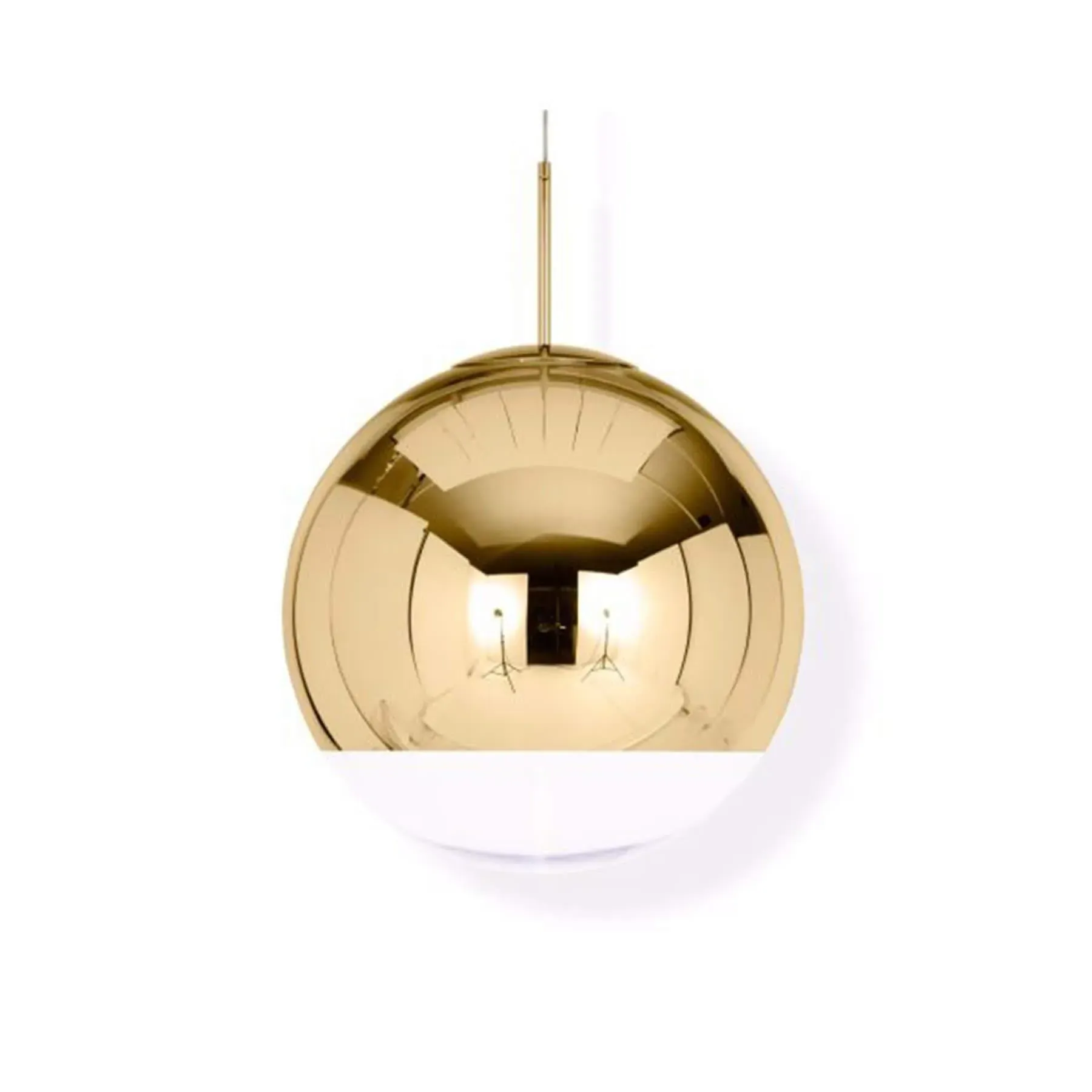 Large Mirror Ball Pendant Light - Silver, Metal