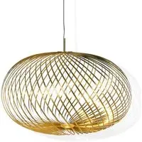 Large Spring Pendant Light - Brass, Steel