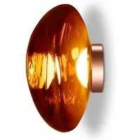 LED Wall Light with Glass Shade - Copper